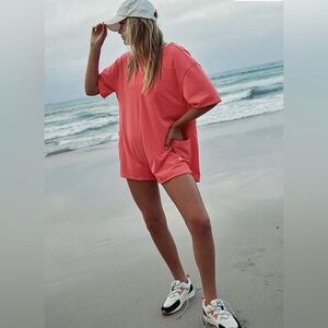 Free People Hot Shot Tee Romper